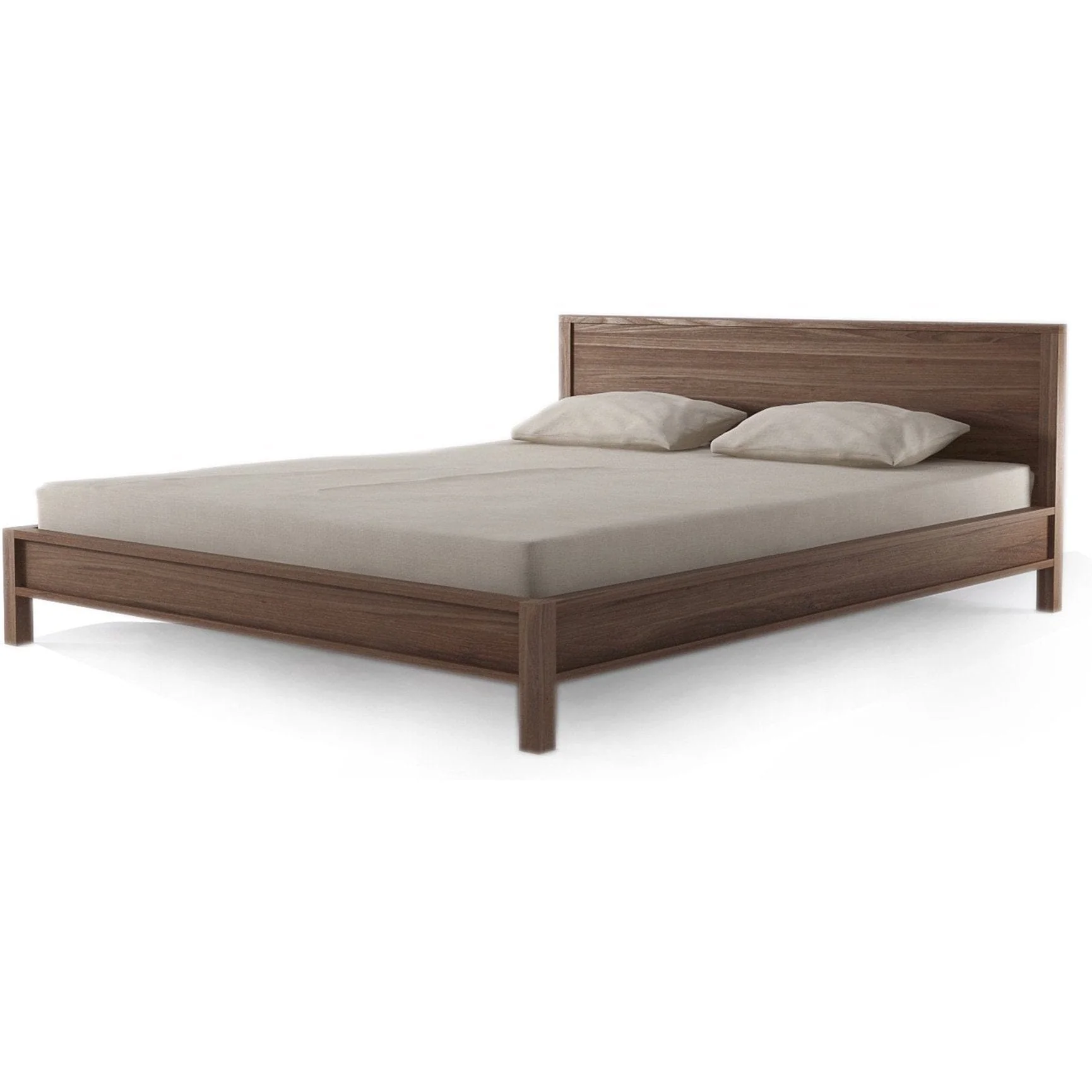 Solid Queen Bed - FSC Recycled Teak