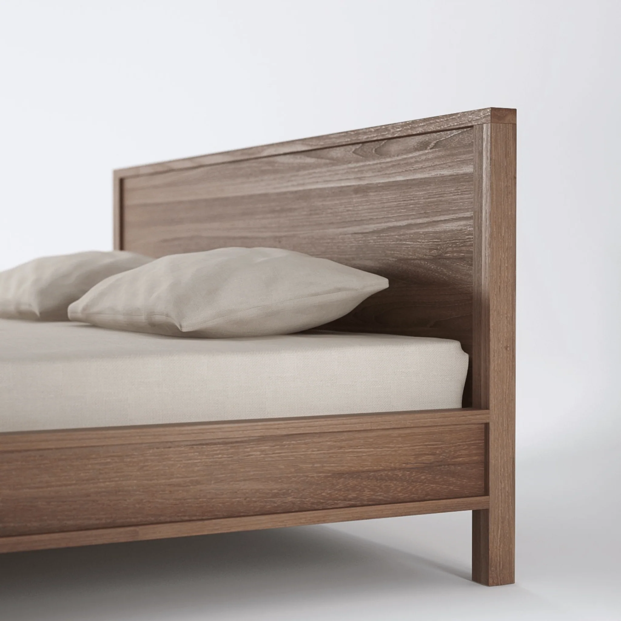 Solid Queen Bed - FSC Recycled Teak - Image 3