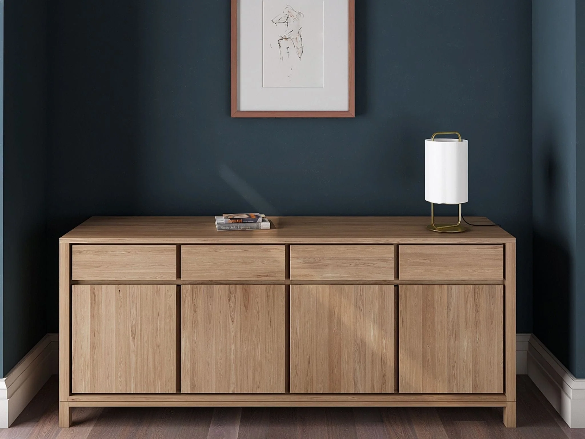 Solid Sideboard - European Oak - Image 6