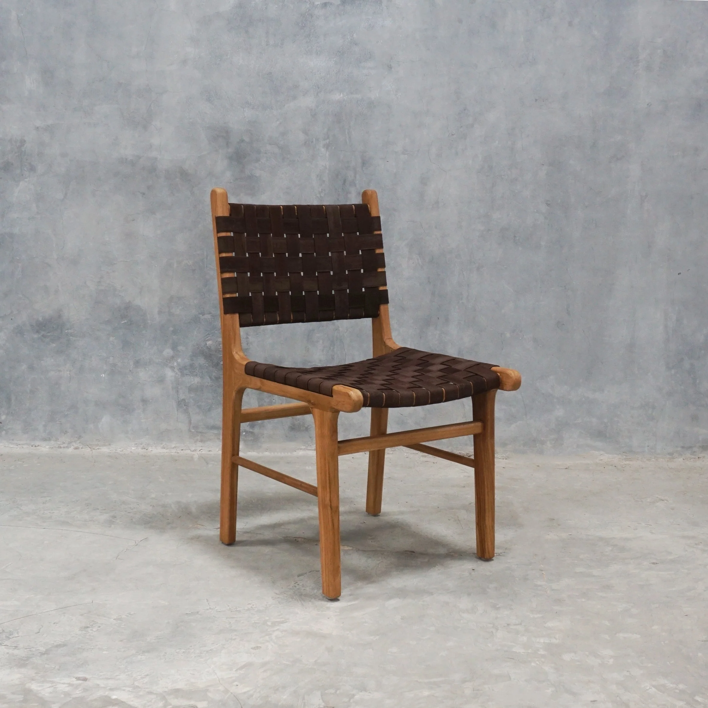 Strap Dining Chair Dark Brown - Image 5