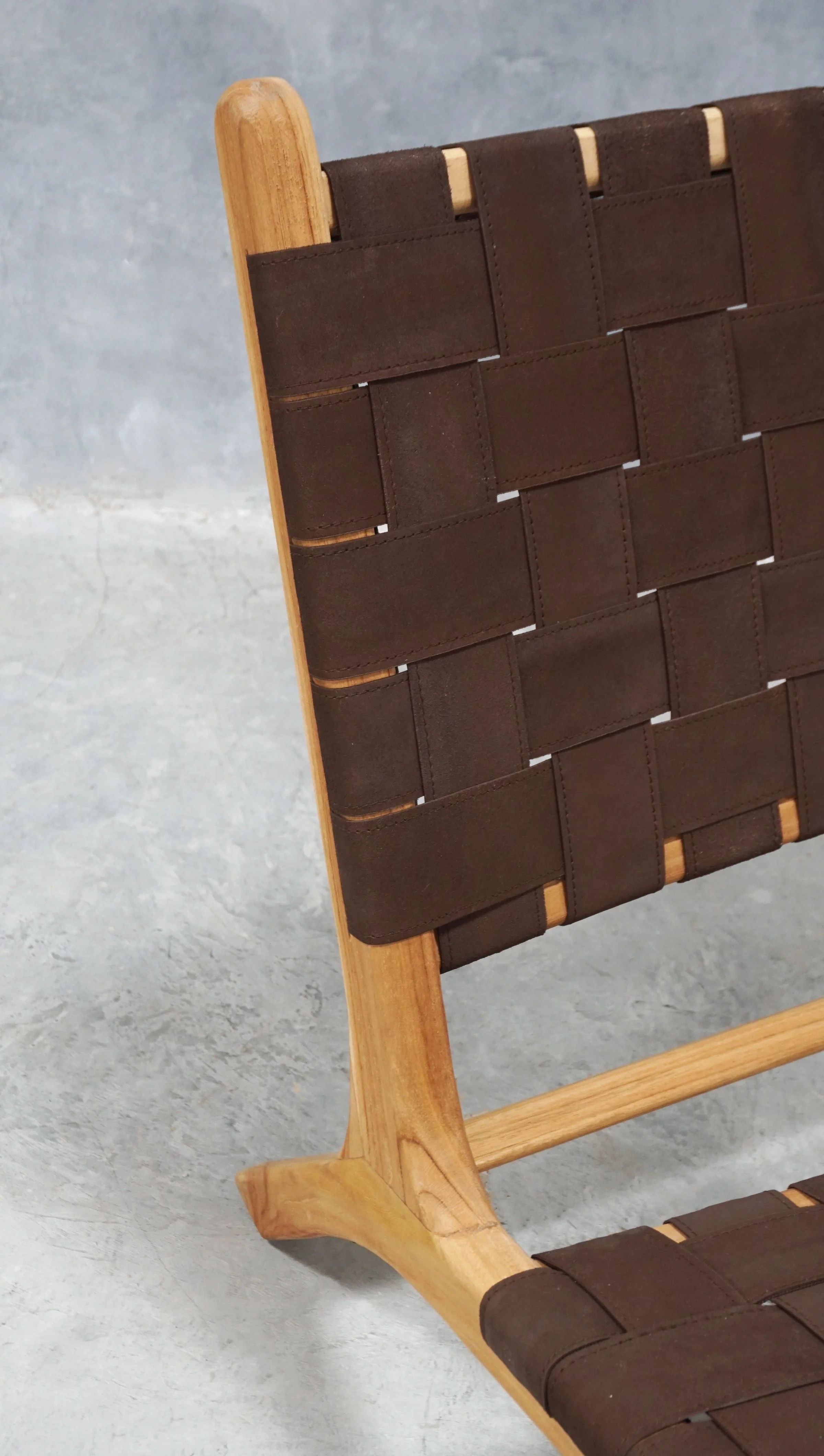 Strap Lounge Chair Dark Brown - Image 7