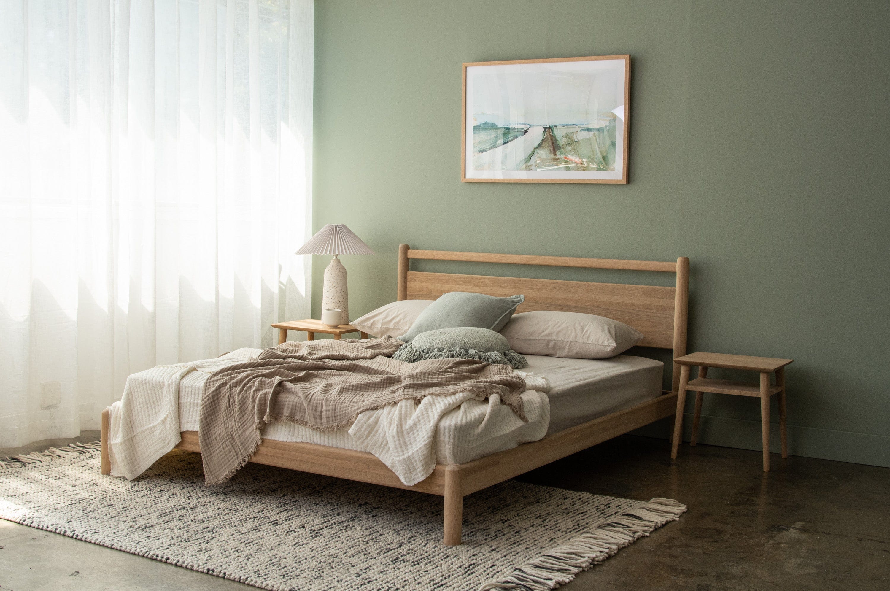 Taku Queen Bed - European White Oak - Image 14