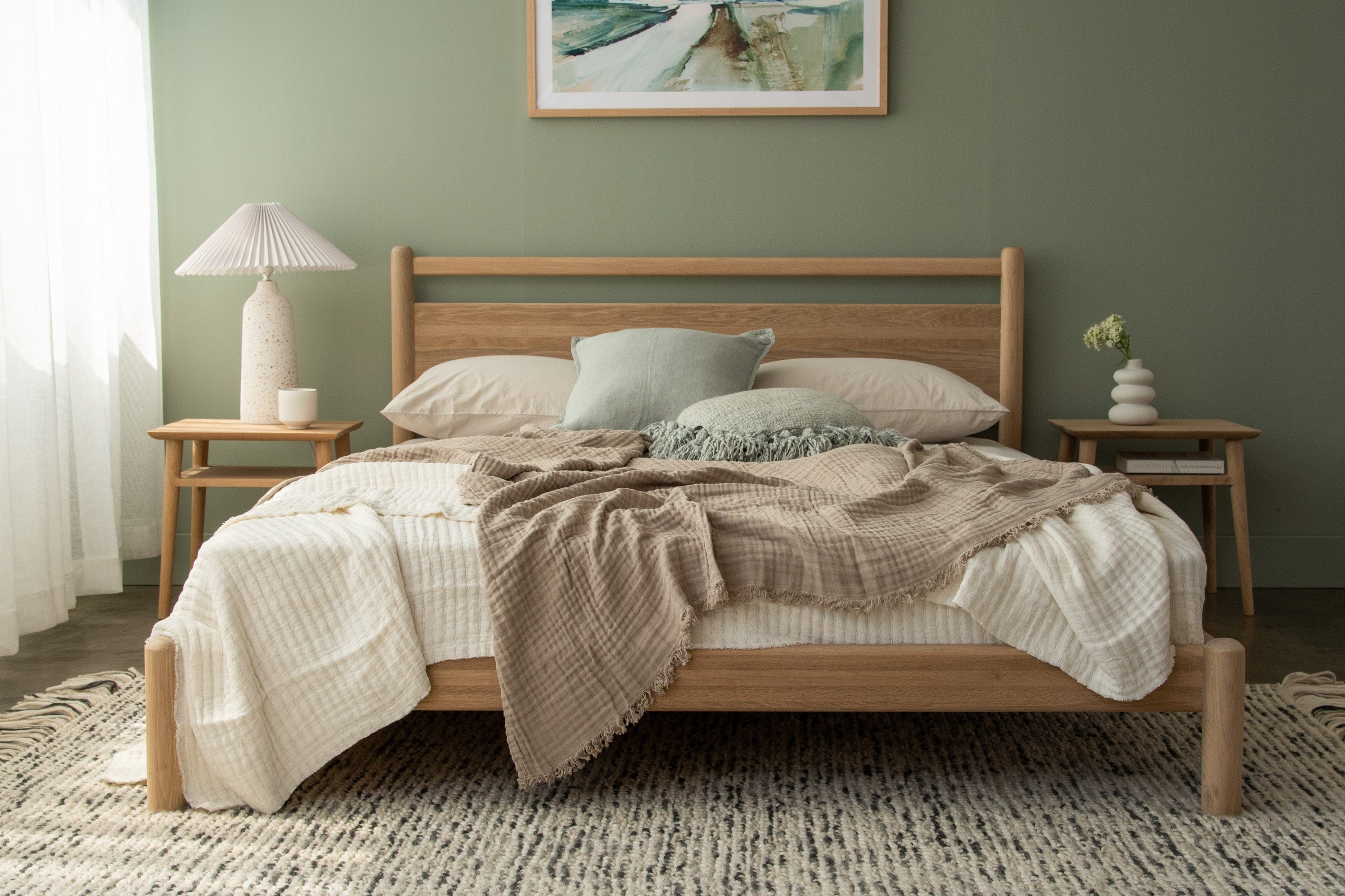 Taku Queen Bed - European White Oak - Image 15
