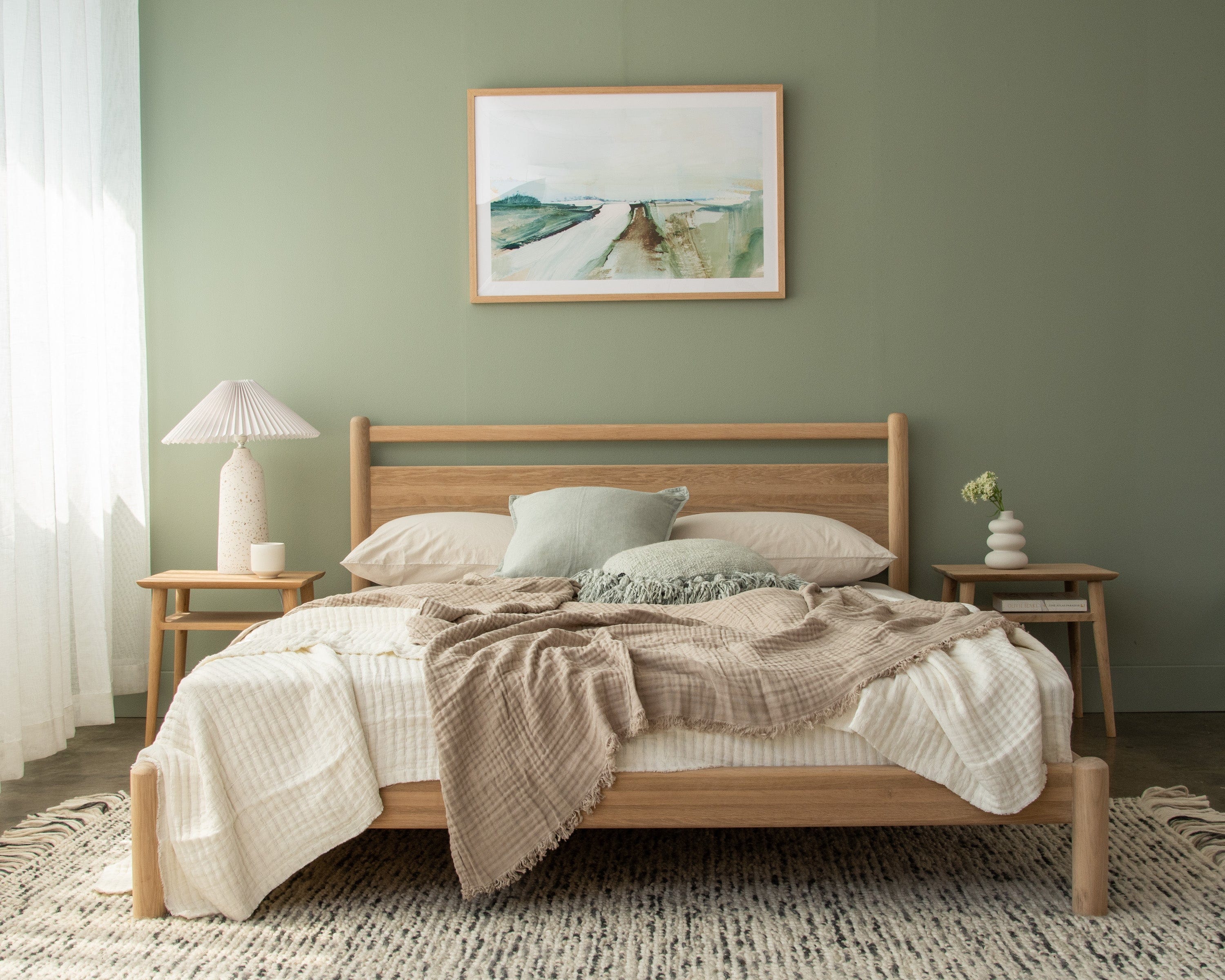 Taku Queen Bed - European White Oak - Image 16