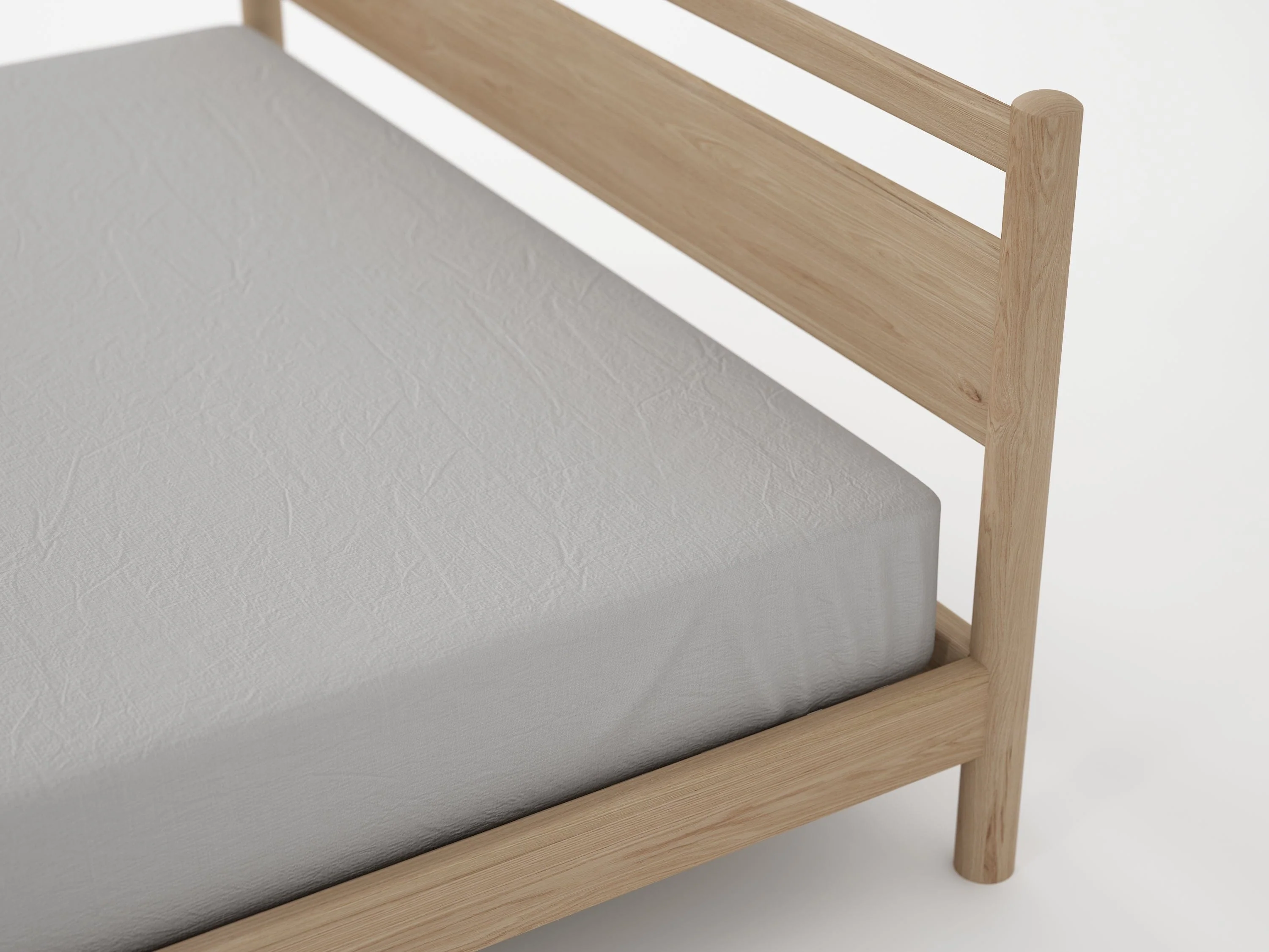 Taku Queen Bed - European White Oak - Image 7