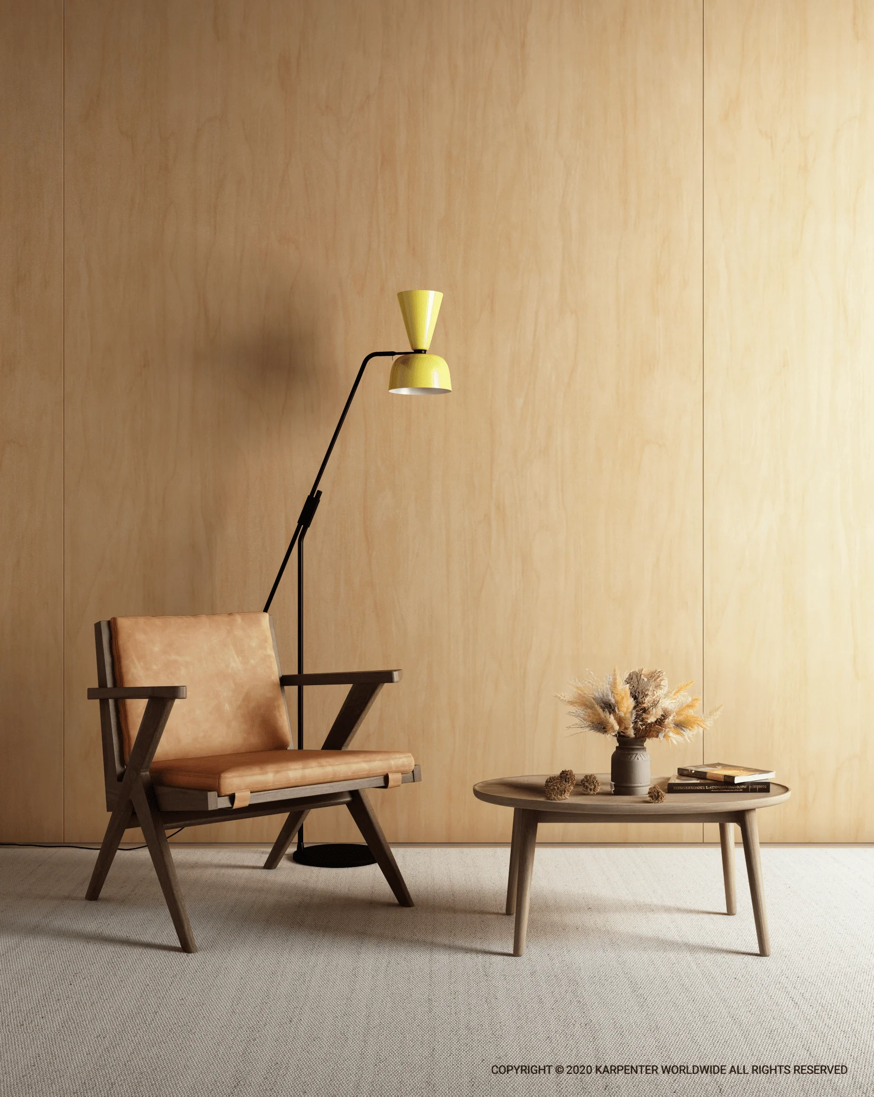 Tribute Easy Chair - FSC Recycled Teak with Tan Cognac Leather - Image 2