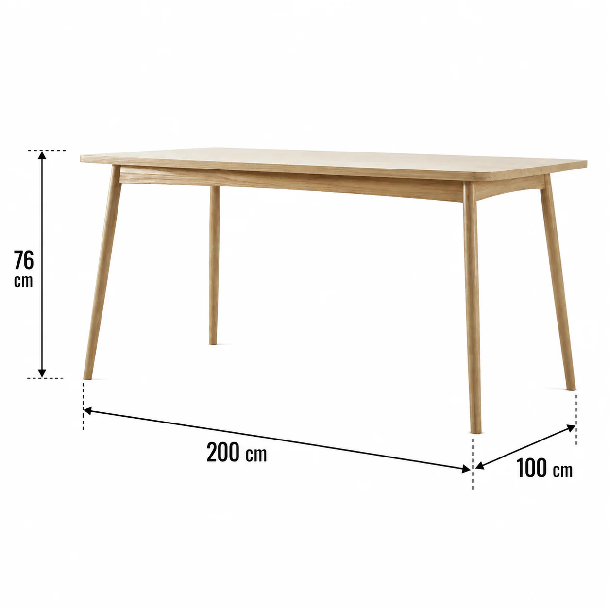Twist Dining Table 200(CM) - European Oak - Image 5