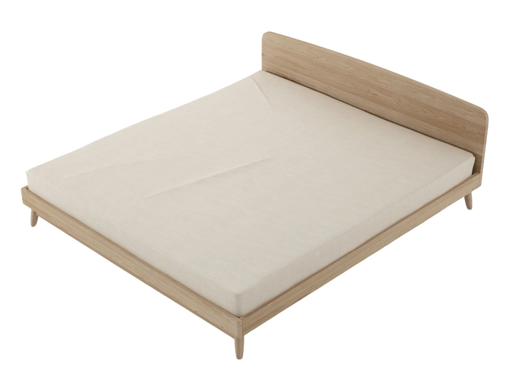 Twist King Bed - European Oak - Image 3