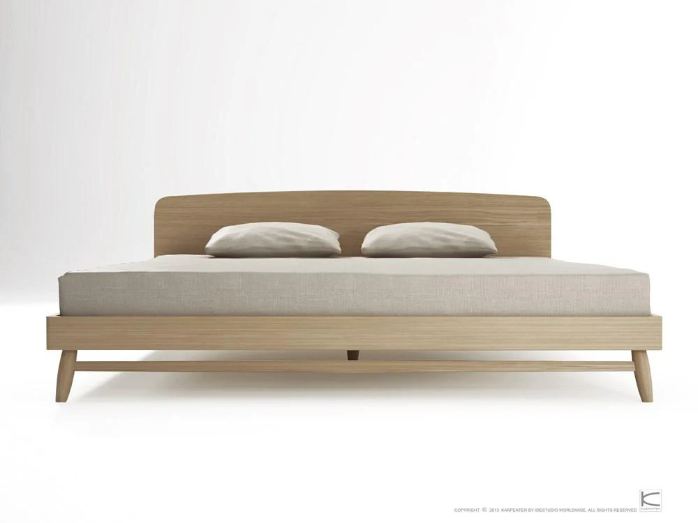 Twist King Bed - European Oak - Image 4