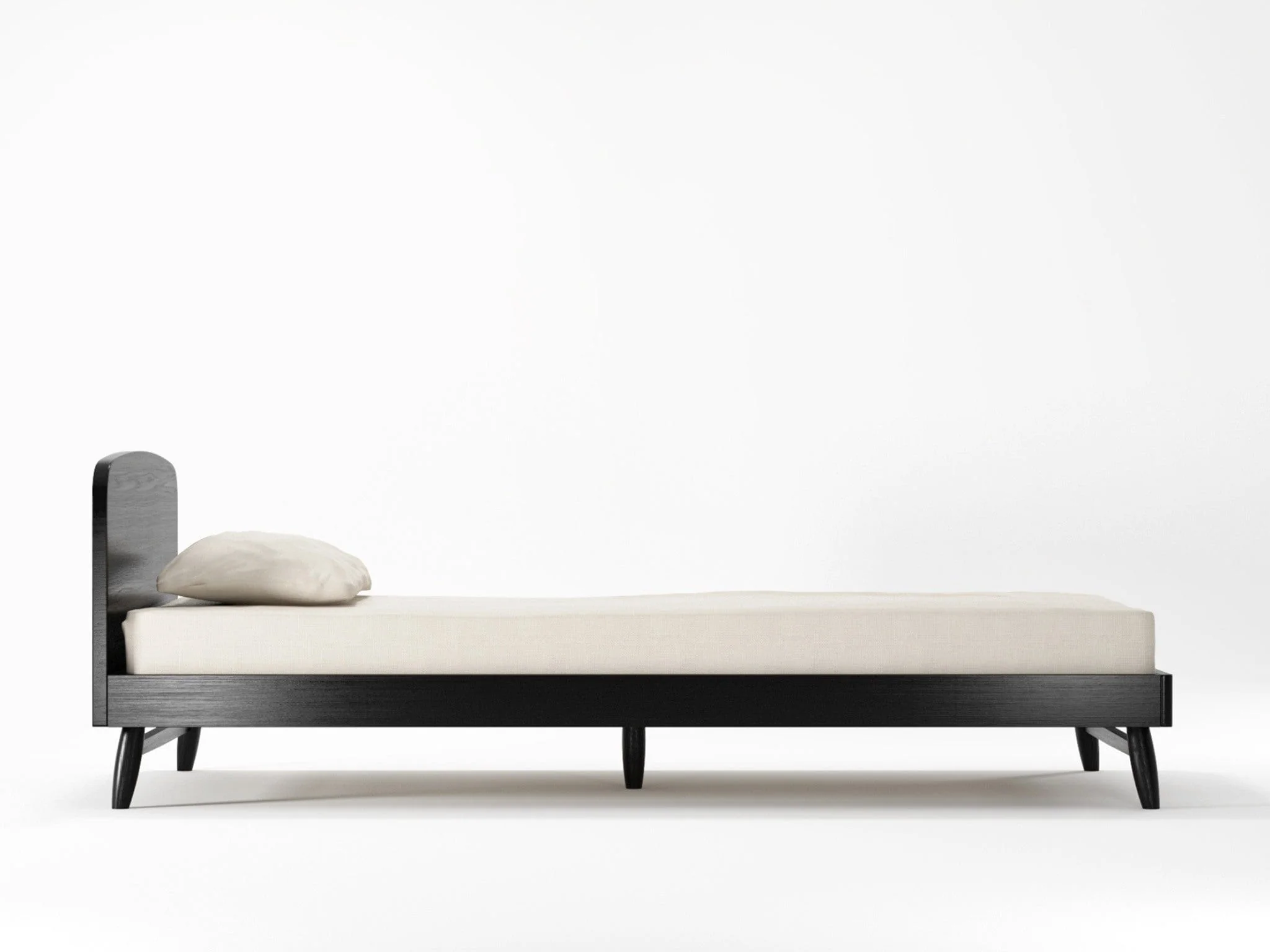 Twist King Single Bed - Satin Black - Image 3