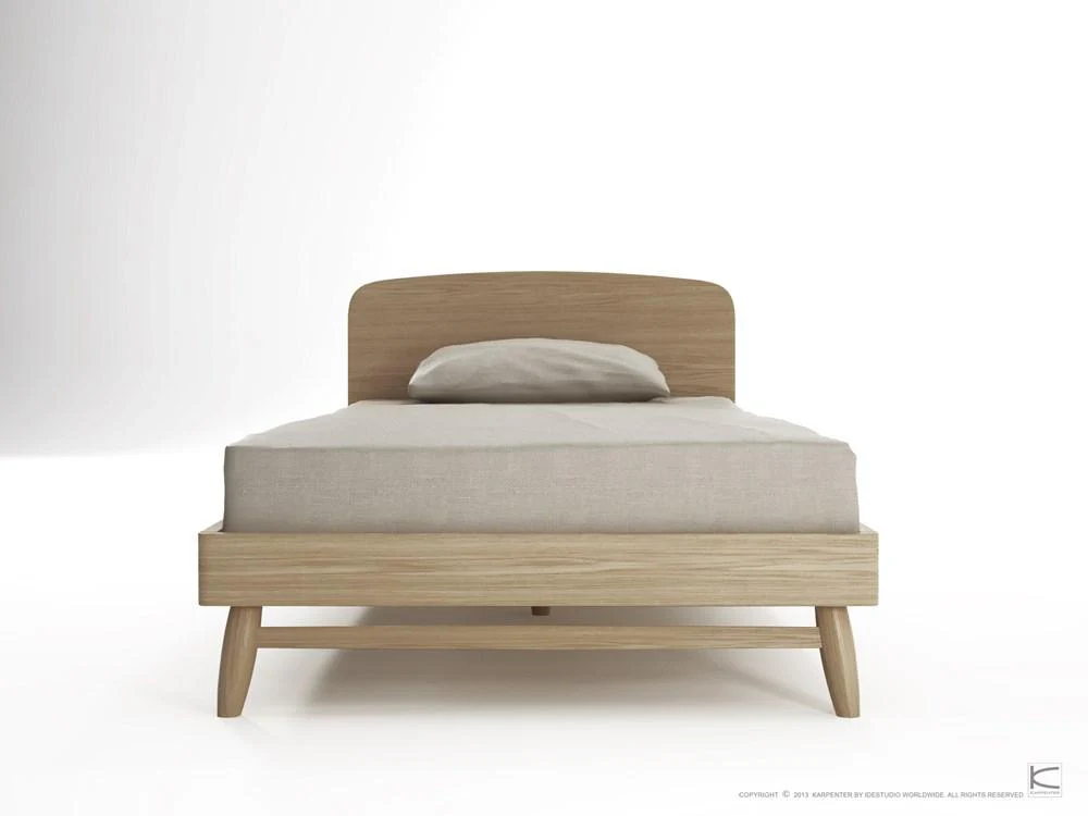 Twist Single Bed - European Oak - Image 4