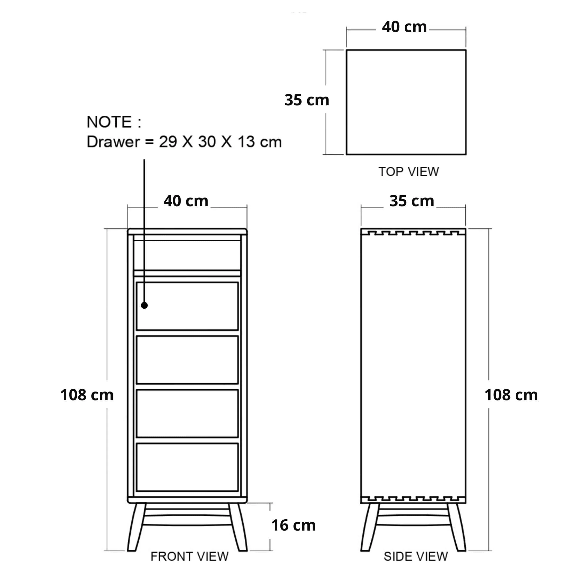 Twist Tallboy - European Oak - Image 5