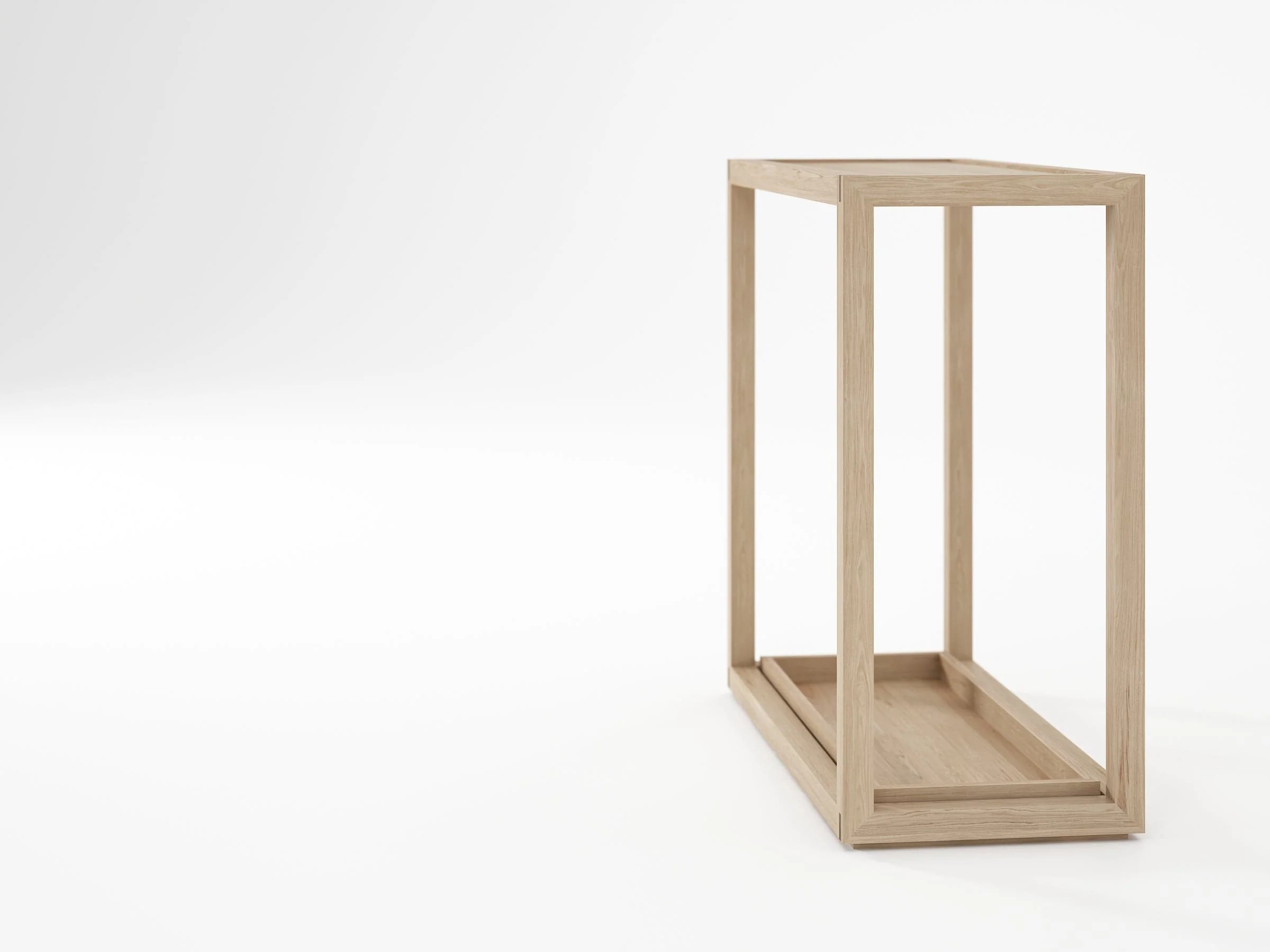 Up and Down Console Table - European Oak - Image 4