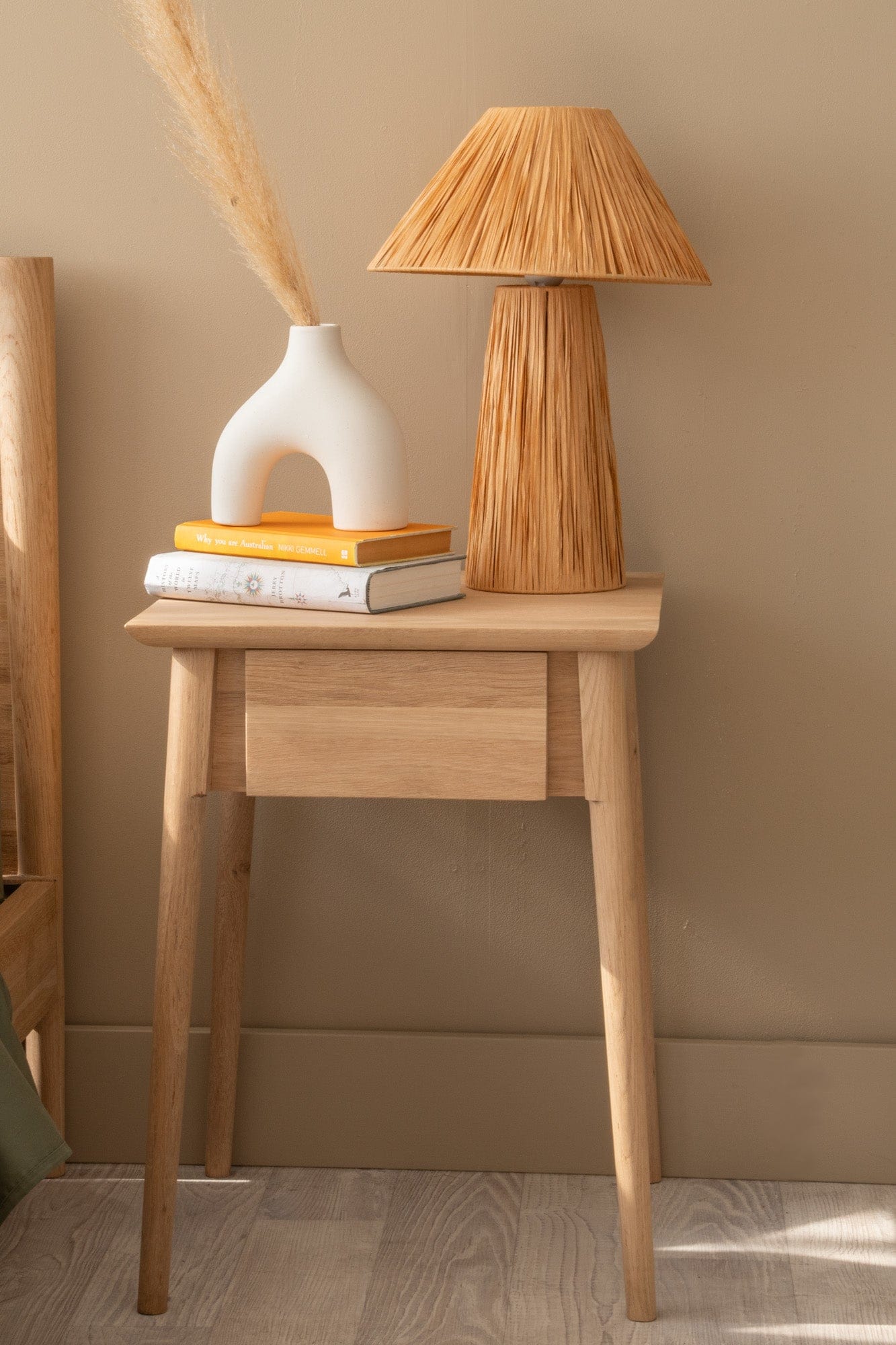 Vintage Bedside  European Oak - Image 6