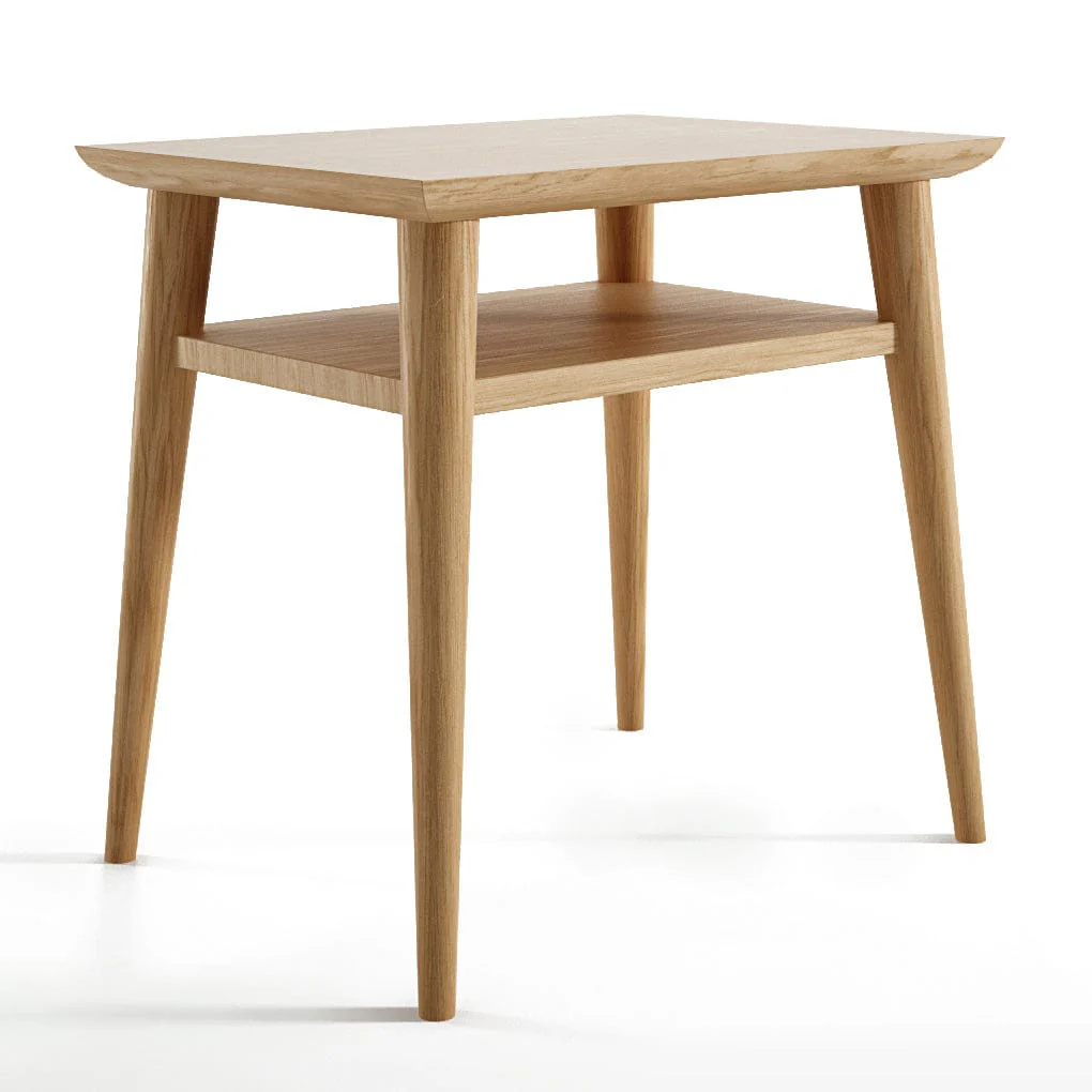 Vintage Narrow Open Bedside - European Oak - Image 6