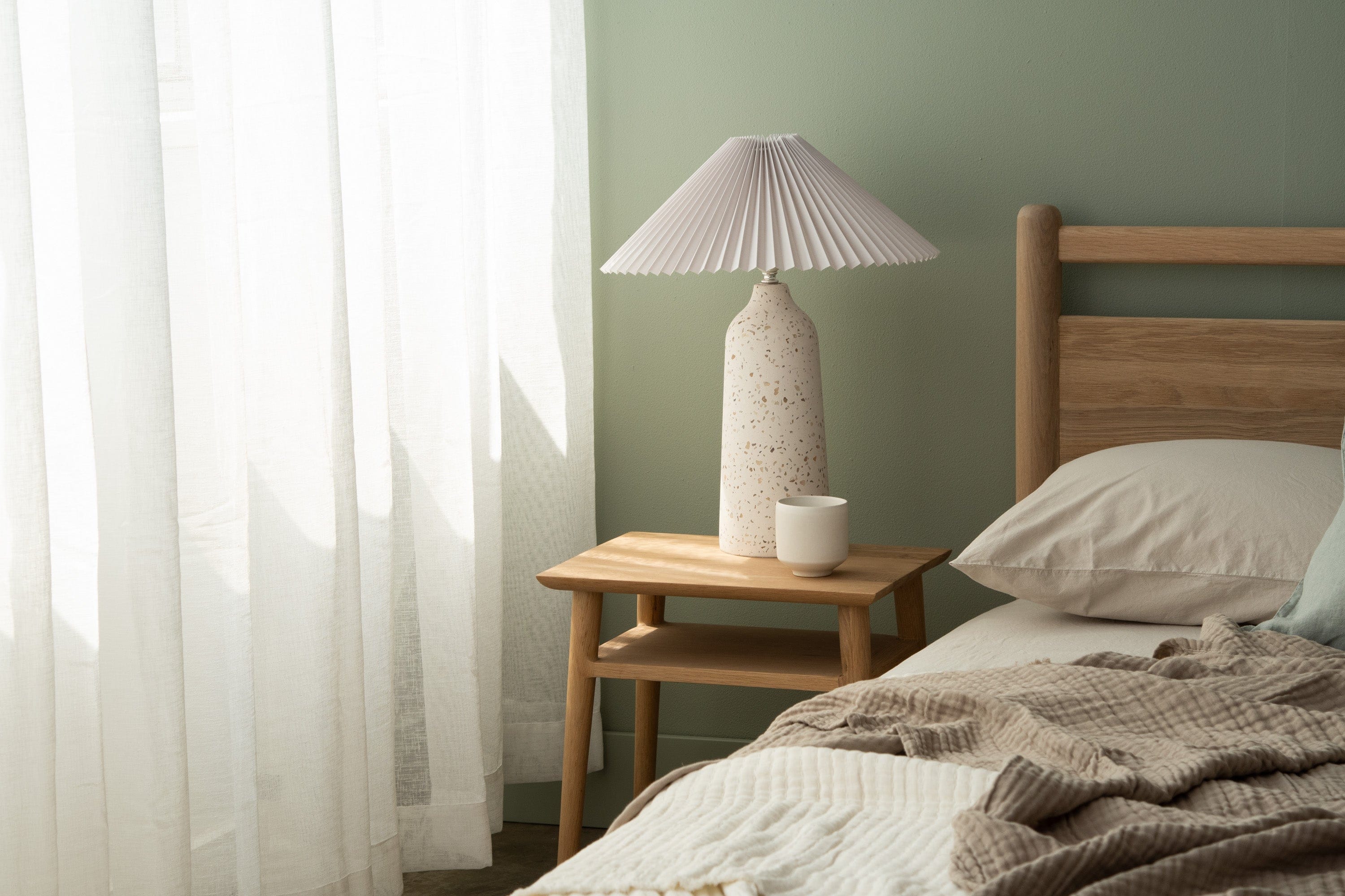 Vintage Narrow Open Bedside - European Oak - Image 7