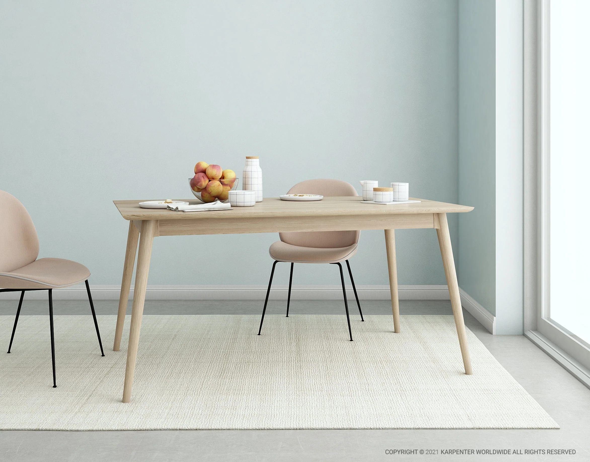 Vintage Dining Table 180(CM) - European Oak - Image 9