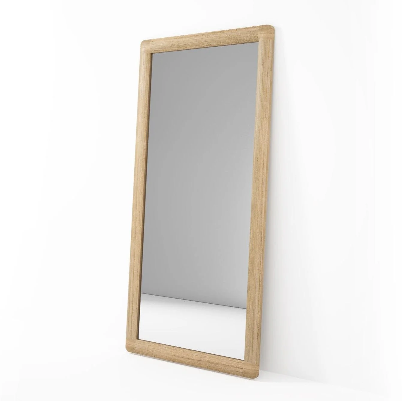 Vintage Floor Mirror - European Oak - Image 3