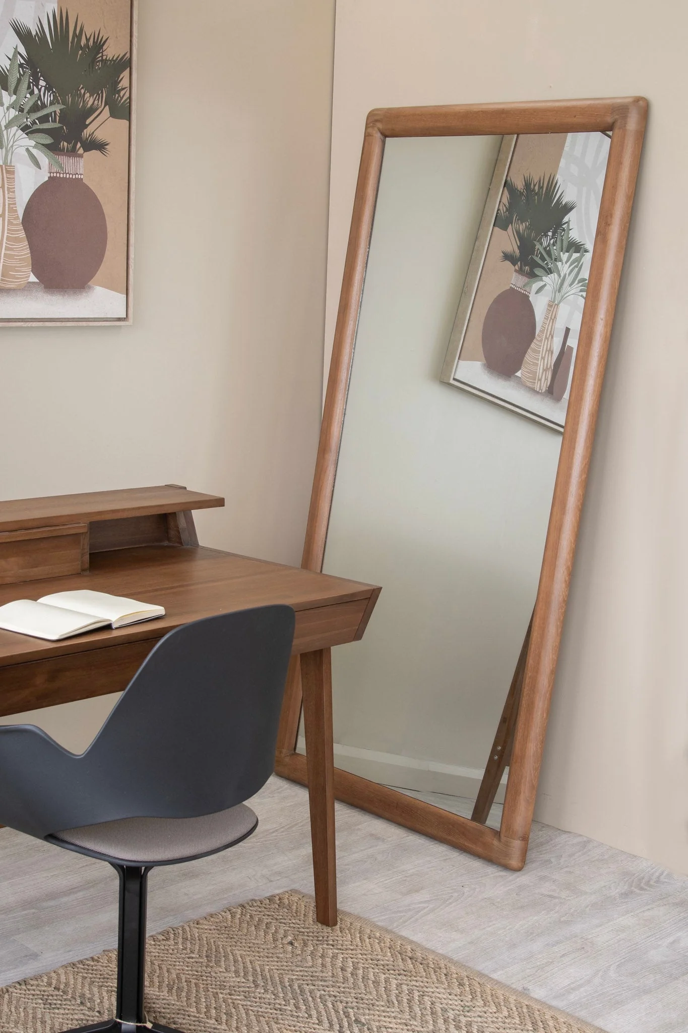 Vintage Floor Mirror - FSC Recycled Teak - Image 3
