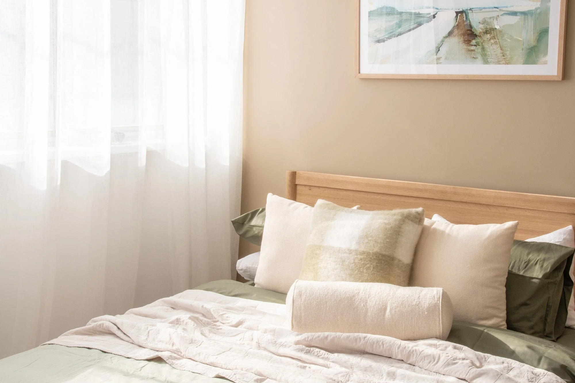 Vintage Queen Bed - European Oak - Image 5