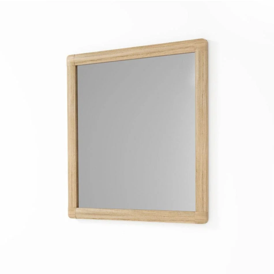 Vintage Wall Mirror - European Oak - Image 2